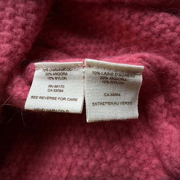 Free People Pink Knit Cardigan Angora Wool Button Front Sweater Women’s XS/S - Picture 5 of 11